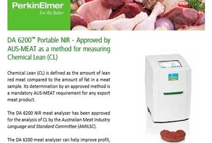 Perten DA 6200 NIR gains AUS-MEAT approval for measurement of Chemical Lean