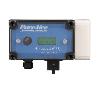 Dual O2/CO2 Monitor, 0-25% and 0-10,000ppm
